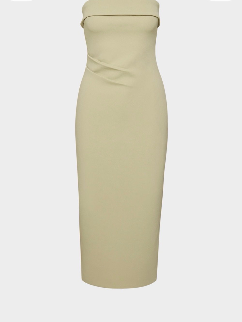 NEW!   ARITZIA Strapless Midi Dress Martini Olive Size Large